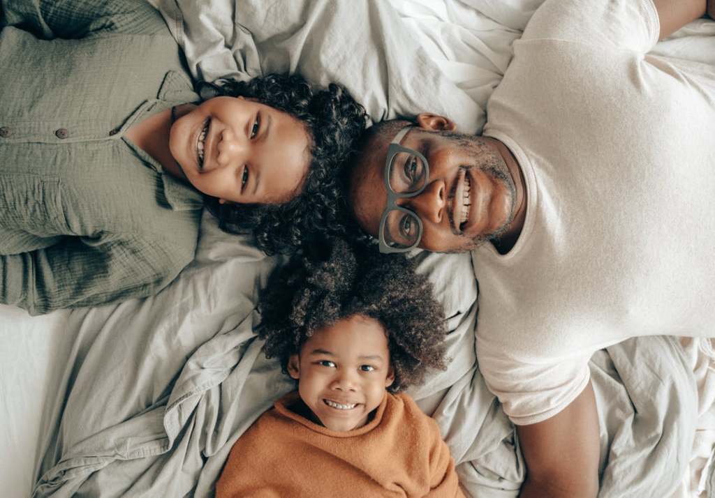 an African-American family