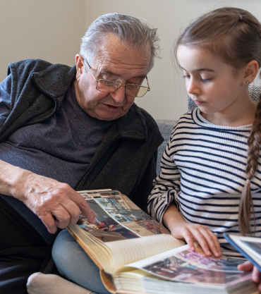 grand daughter studying