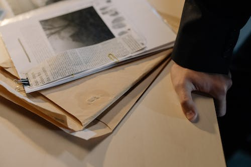Documents clipped together  