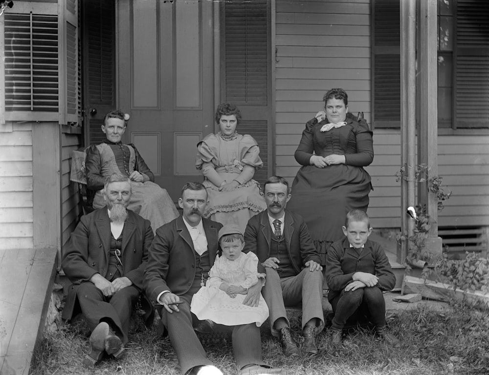 A family photo for traditional genealogy research