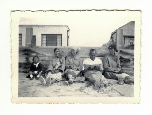Old photograph being used for family history DNA analysis 